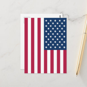 Cartão Postal bandeira americana