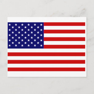 Cartão Postal Bandeira Americana