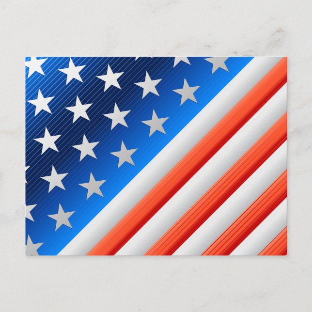 Cartão Postal Bandeira Americana (Frente)