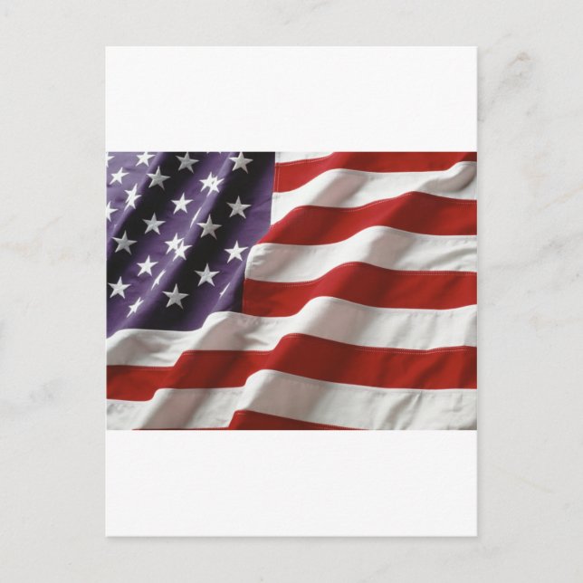 Cartão Postal Bandeira Americana (Frente)