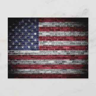Cartão Postal Bandeira americana.