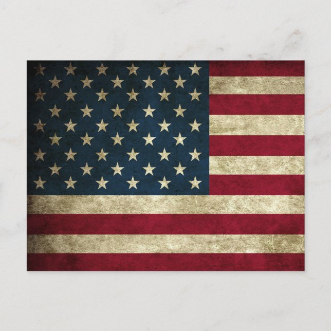 Cartão Postal Bandeira Americana (Frente)