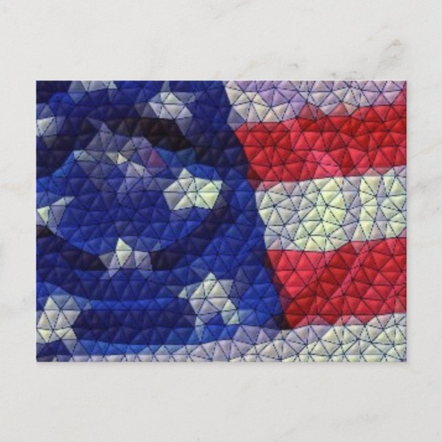 Cartão Postal Bandeira Americana (Frente)