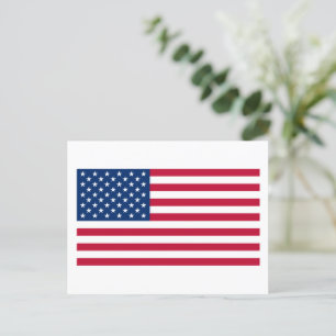 Cartão Postal Bandeira Americana EUA