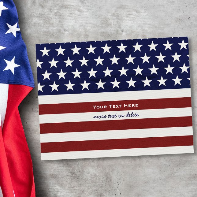 Cartão Postal Bandeira americana EUA Patriótica 4 de julho parte (Criador carregado)