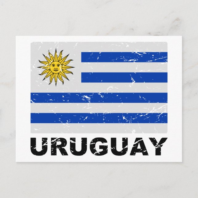 Cartão Postal Bandeira Antiga do Uruguai (Frente)