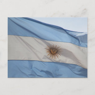 Cartão Postal bandeira argentina