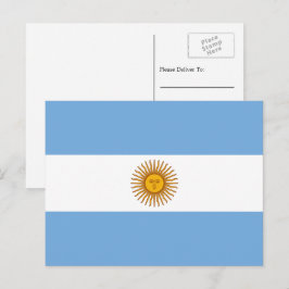 Cartão Postal Bandeira Argentina, Bandeira da Argentina