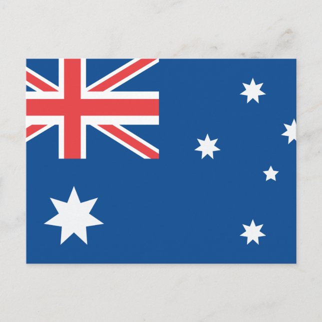Cartão Postal Bandeira Australiana (Frente)