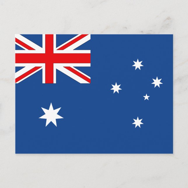 Cartão Postal Bandeira australiana (Frente)