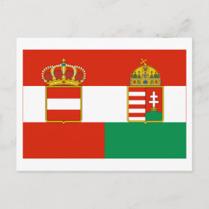 Cartão Postal Bandeira Áustria-Hungria (1869-1918)