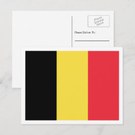 Cartão Postal Bandeira belga, Bandeira da Bélgica