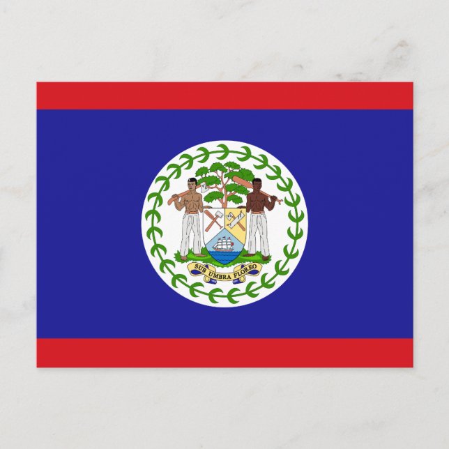 Cartão Postal Bandeira Belizenha (Frente)