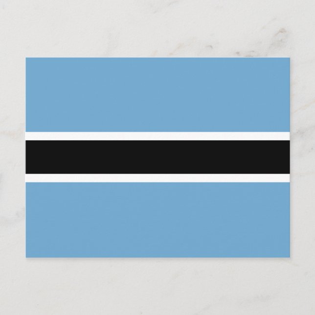 Cartão Postal Bandeira Botsuanesa (Botsuana) (Frente)