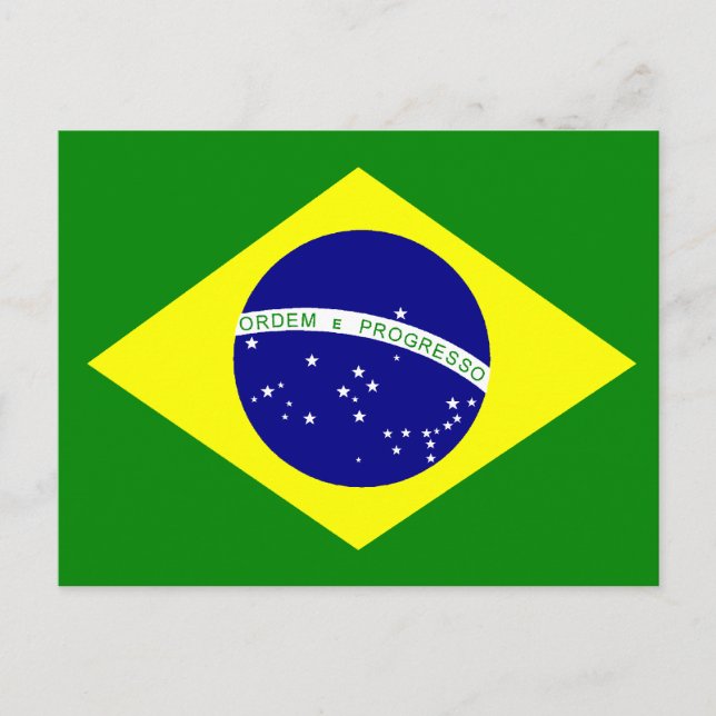 Cartão Postal bandeira brasileira (Frente)