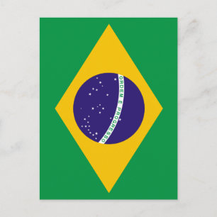 Cartão Postal bandeira brasileira