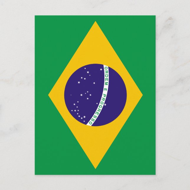Cartão Postal bandeira brasileira (Frente)