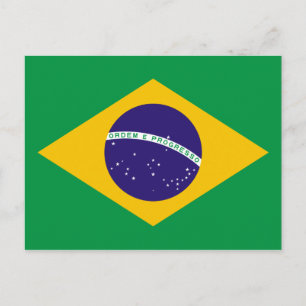 Cartão Postal bandeira brasileira