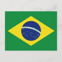 Bandeira brasileira de postais personalizados
