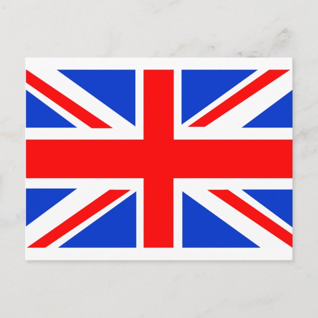 Cartão Postal Bandeira Britânica (Frente)