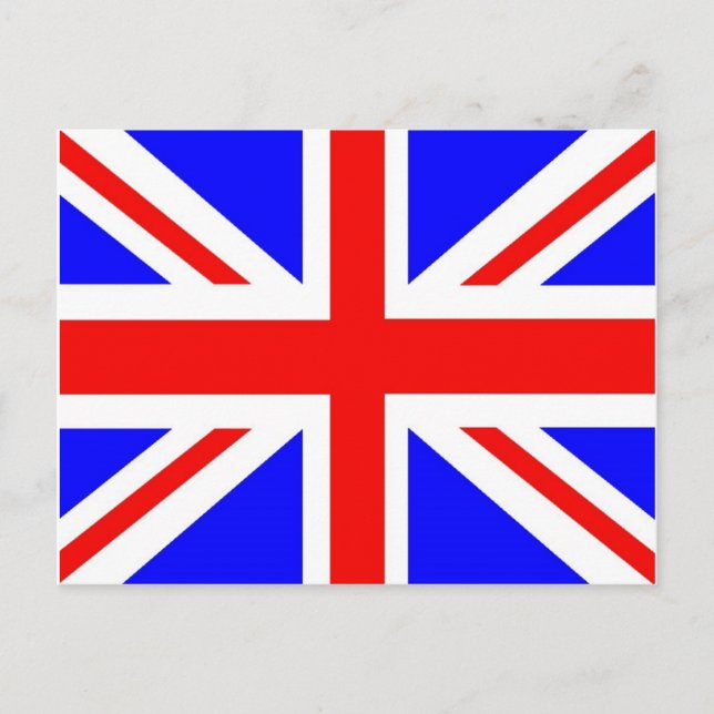 Cartão Postal Bandeira britânica (Frente)