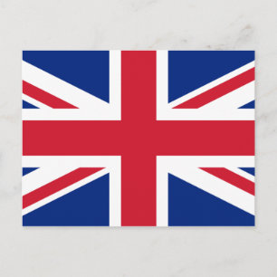 Cartão Postal Bandeira BRITÂNICA de Reino Unido Union Jack