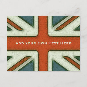 Cartão Postal Bandeira Britânica Personalizada