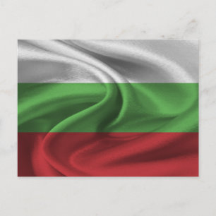 Cartão Postal Bandeira Bulgária