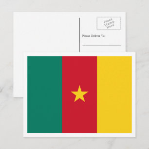 Cartão Postal Bandeira Camaronesa, Bandeira dos Camarões