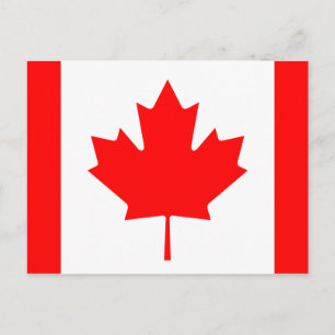 Cartão Postal Bandeira canadense