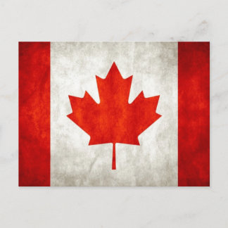 Cartão Postal Bandeira canadense