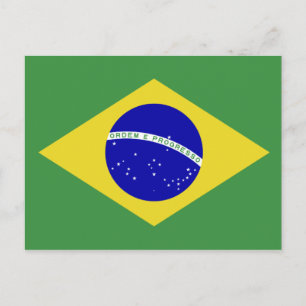 Cartão Postal Bandeira Clássica Brasileira