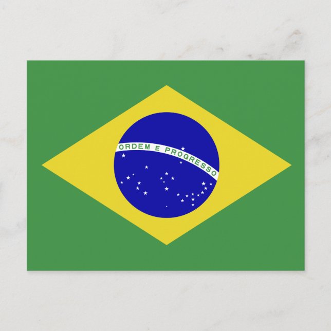 Cartão Postal Bandeira Clássica Brasileira (Frente)