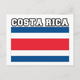 Cartão Postal Bandeira Costa Rica
