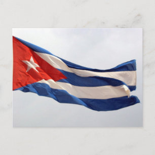 Cartão Postal bandeira cuba
