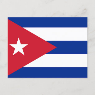 Cartão Postal Bandeira Cuba
