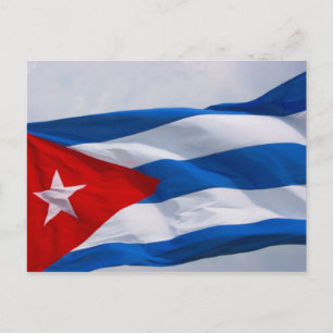 Cartão Postal bandeira cubana
