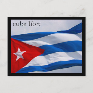 Cartão Postal bandeira cubana