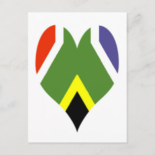 Cartão Postal Bandeira da África do Sul