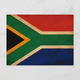 Cartão Postal Bandeira da África do Sul