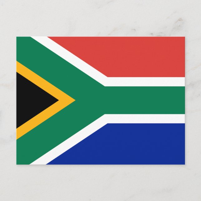 Cartão Postal Bandeira da África do Sul (Frente)
