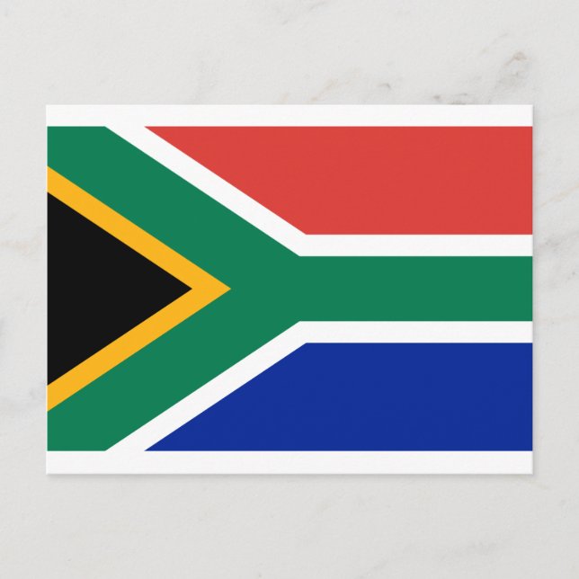 Cartão Postal Bandeira da África do Sul - Vlag van Suid-Afrika (Frente)