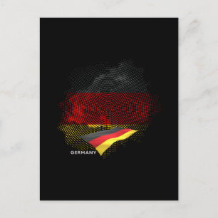 Cartão Postal bandeira da Alemanha