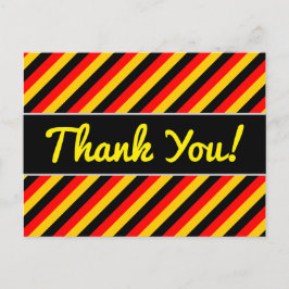 Cartão Postal Bandeira da Alemanha inspira padrão de stripes col