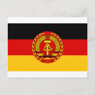 Cartão Postal Bandeira da Alemanha Oriental - Flagge der DDR (GD
