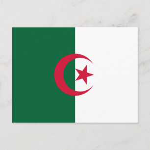 Cartão Postal Bandeira da Argélia