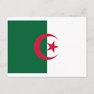 Cartão Postal Bandeira da Argélia