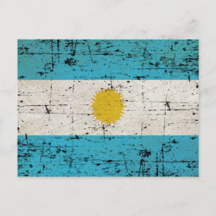 Cartão Postal Bandeira da Argentina