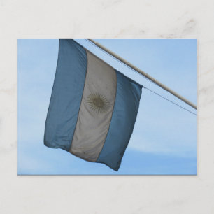 Cartão Postal bandeira da argentina