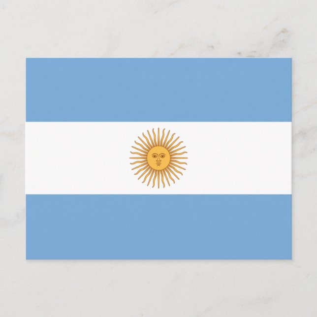 Cartão Postal Bandeira da Argentina (Frente)